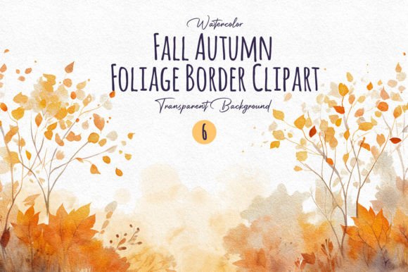 Download Watercolor Autumn Foliage Border Clipart - Art Collection