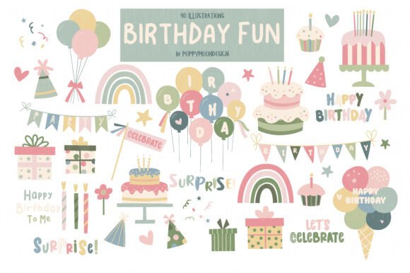 Download Birthday Fun Clipart Set - Art Collection