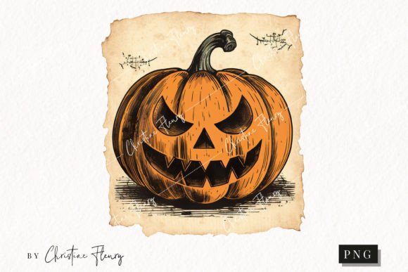 Download Vintage Goth Jack O Lantern Clipart - Art Collection