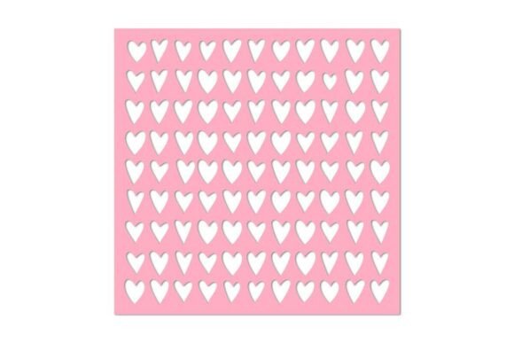 Download Cutout Large Hearts Square Background - Art Collection