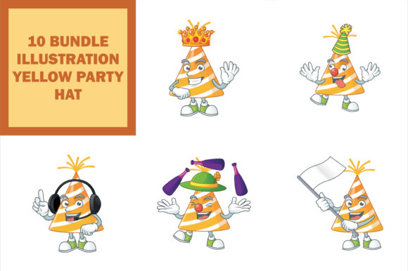 Download Yellow Party Hat Bundle - Art Collection