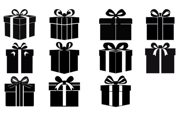 Download Present Silhouettes, Present Gift Box - Premium Resources