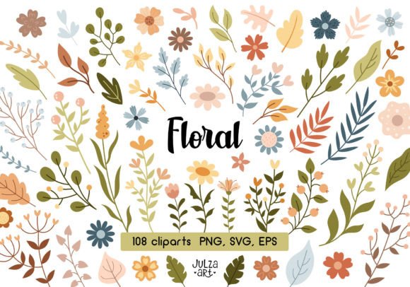 Download Boho Floral Clipart, Flower Svg Png - Art Collection
