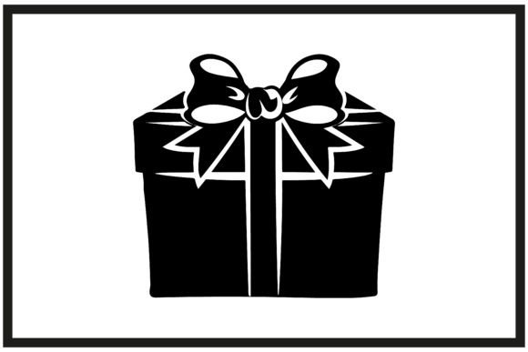 Download Birthday Present with Bow Silhouette - Premium Resources