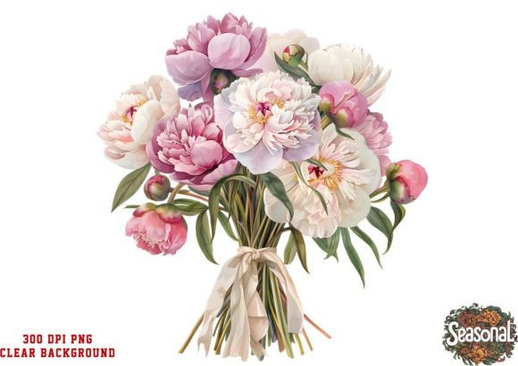 Download Watercolor Dusty Pink Peonies Cliparts - Art Collection