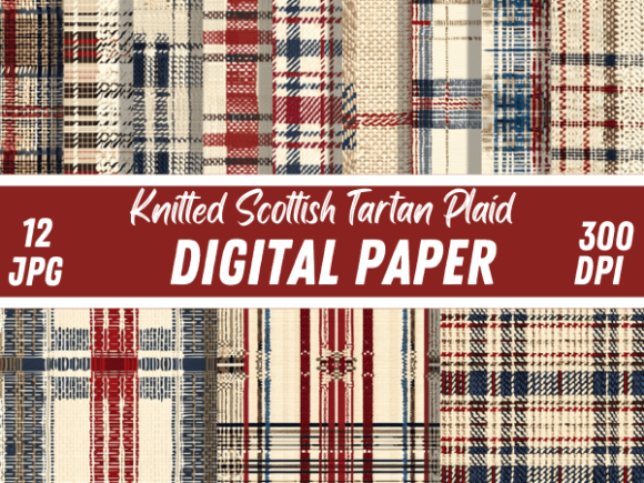 Download Knitted Scottish Tartan Plaid Patterns - Art Collection
