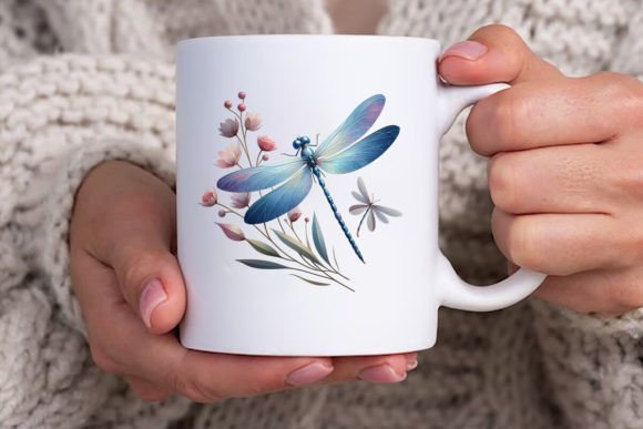 Download Dragonfly with Flowers Clipart Bundle - Art Collection