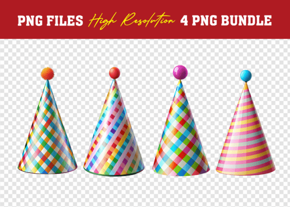Download 3D PNG Birthday Party Hat Mega Bundle - Art Collection