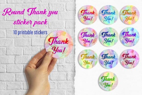 Download Thank You Stickers Round Package Sticker - Package Collection