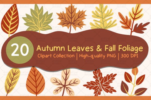Download Autumn Leaves Fall Foliage Clipart Set - Art Collection