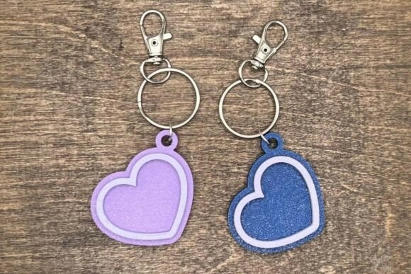 Download 3D Heart Nfc Keyring STL File - Art Collection