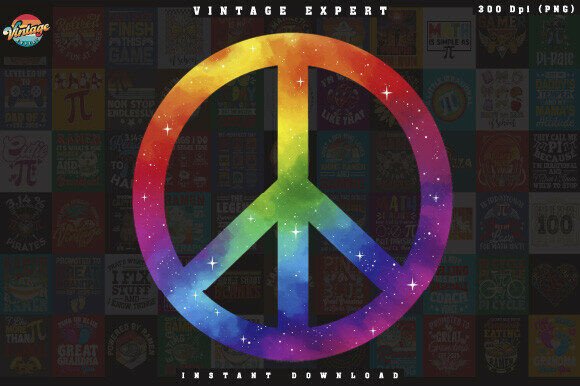 Download Rainbow Galaxy Peace Sign Clipart - Art Collection