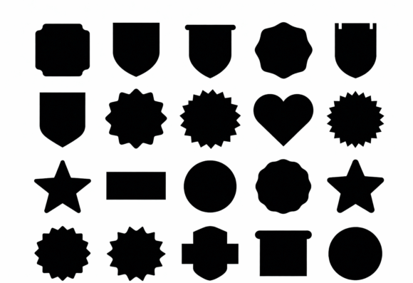 Download Badge Shapes SVG Clipart - Art Collection