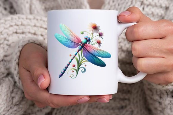 Download Dragonfly with Flowers Clipart Bundle - Art Collection