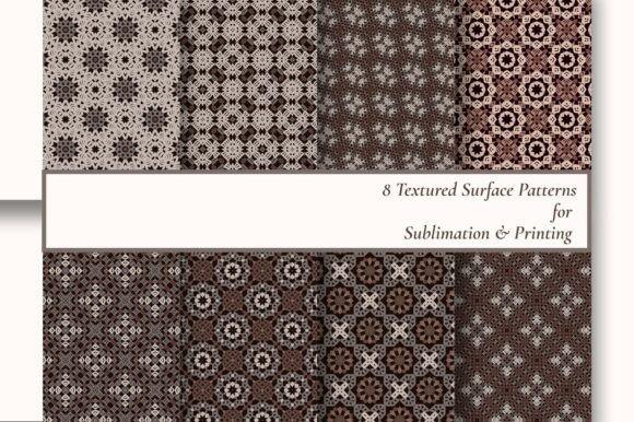Download 8 Earth Tone Tribal Geometric Patterns - Art Collection