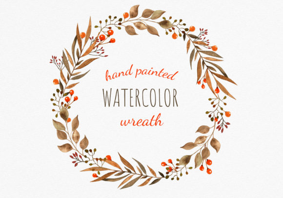 Download Fall Foliage Wreath Clipart - Art Collection