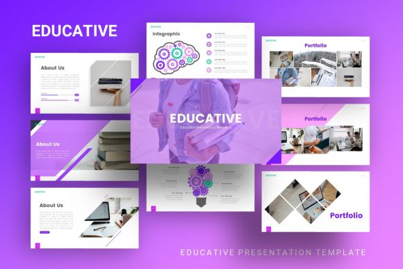 Download Presentation Template - Educative - Present Collection