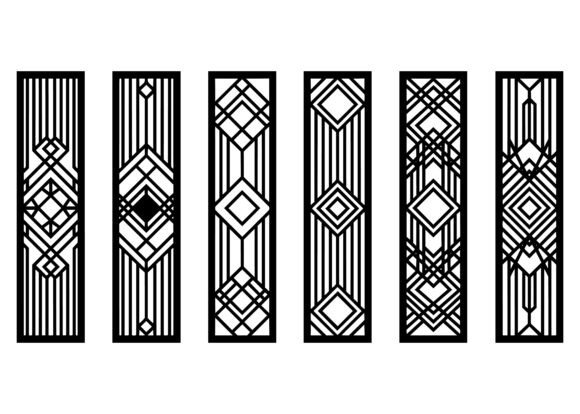 Download Geometric Art Deco Panel EPS Bundle - Art Collection