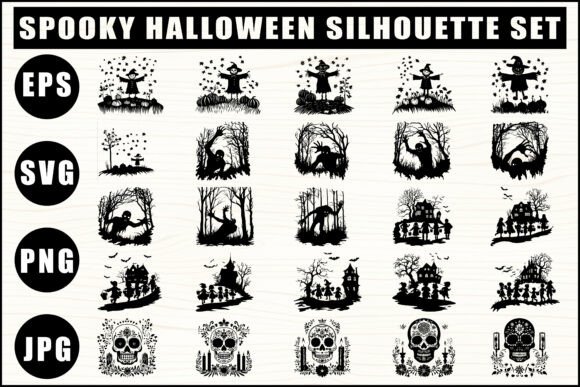 Download Spooky Halloween Silhouette Clipart - Art Collection