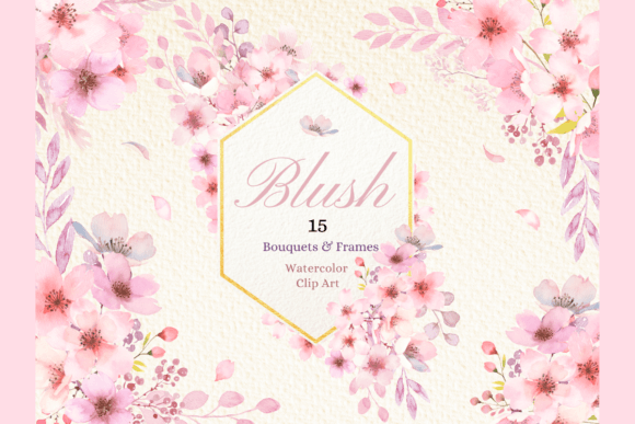 Download Watercolor Blush Cherry Blossom Clipart - Art Collection